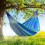 (Blue) Outdoor Colourful Striped Camping Hammock 2