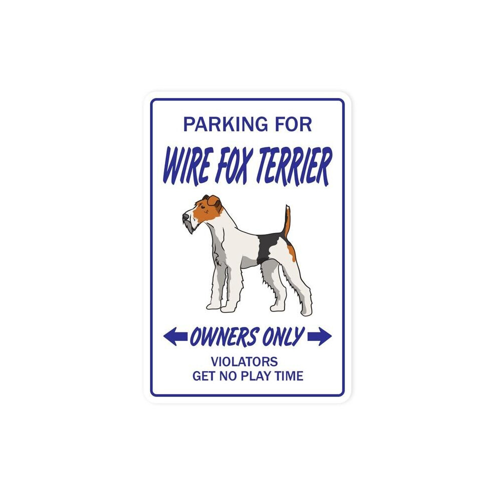 Letrero Novedoso De Fox Terrier De Pelo Duro | Interior/Exterior | Decoraci N Divertida Para Garajes, Salas De Estar, Dormitorios Y Oficinas | Le-image