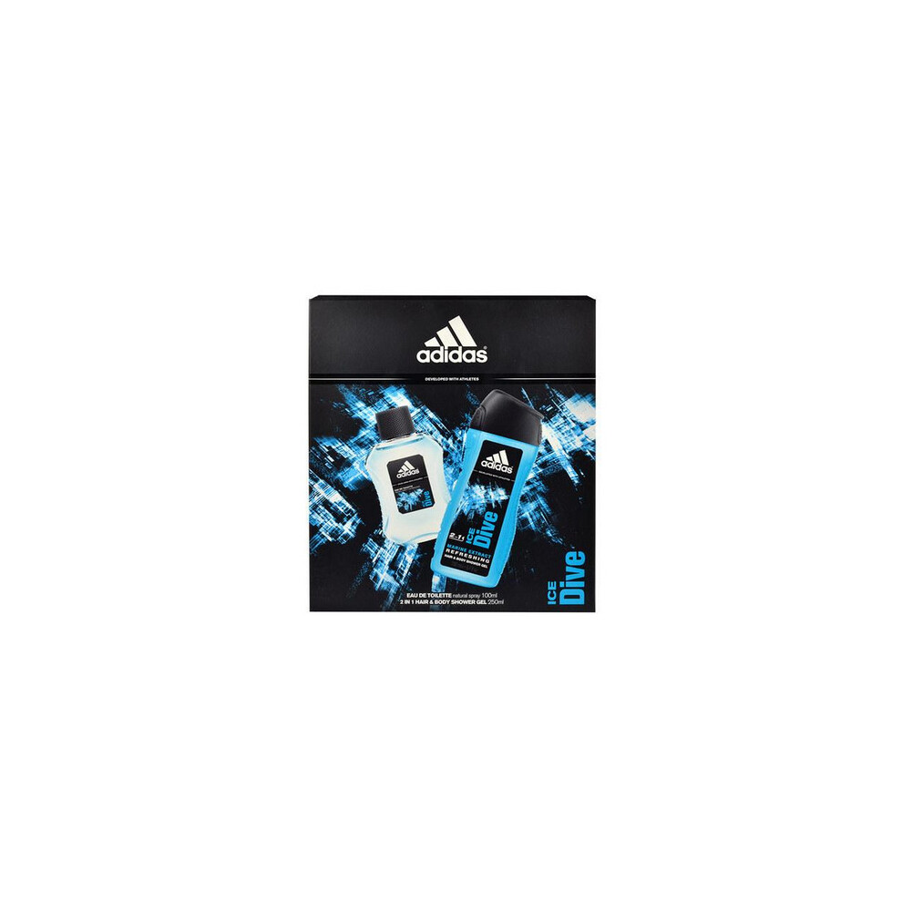 Adidas Ice Dive Eau de Toilette 10ml + 2in  1 Hair & Body Gel 250ml