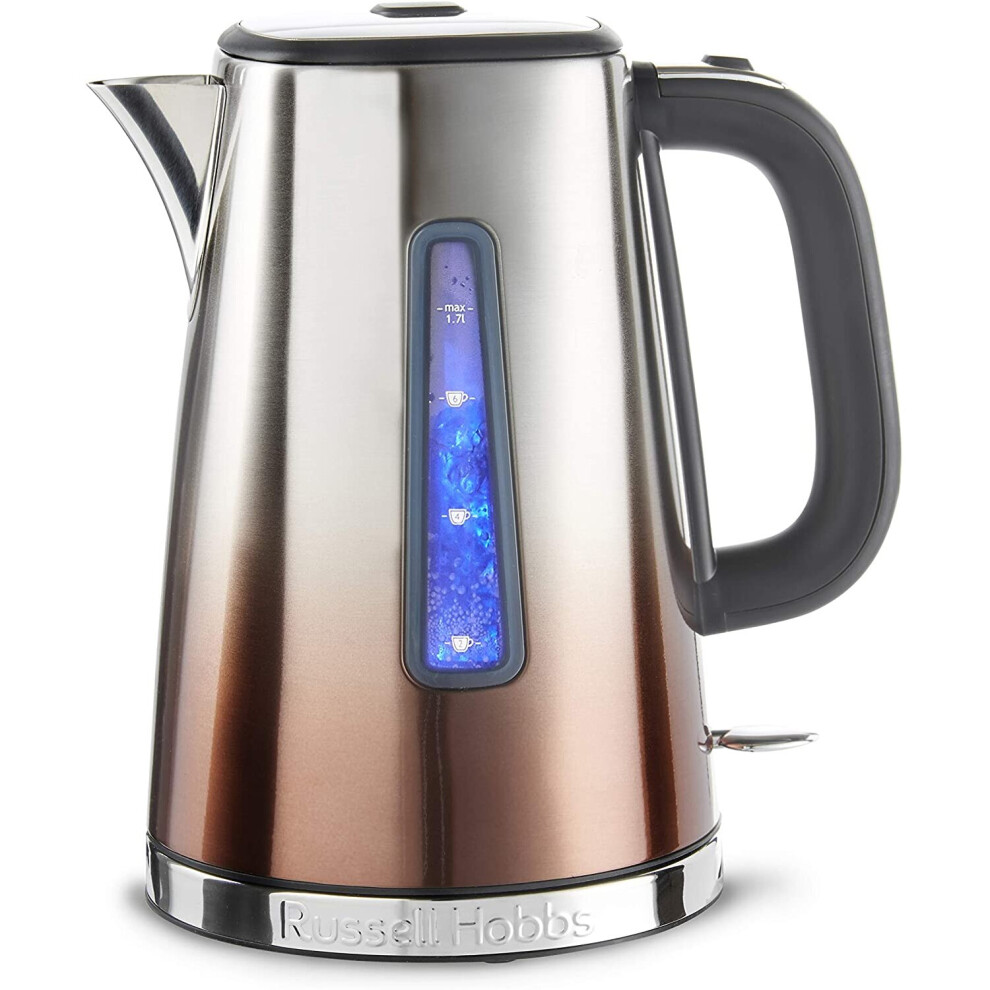 Eclipse Polished Stainless Steel Copper Sunset Ombre Electric Kettle 3000W 1.7L-image-OPC-P6J75HN-NEW