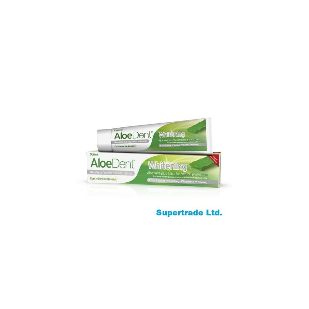 Aloe Dent Aloe Vera Fluoride Free Whitening Toothpaste 100 ml X6