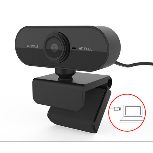 Black 1080P HD Webcam | HD Plug & Play Web Camera With Mic