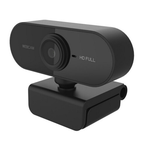 Black 1080P HD Webcam | HD Plug & Play Web Camera With Mic 1