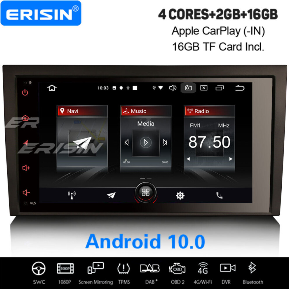 8" Android 10.0 Car Stereo Carplay Dab+ Navi Bt Wifi Audi A4 S4 Rs4 Rns-E Seat Exeo 3-Ui 631851158536