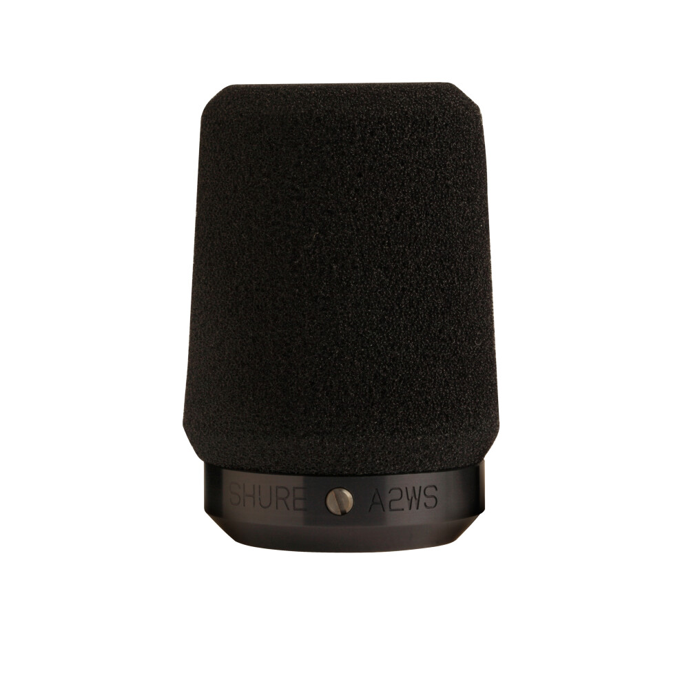 (Black) Shure A2WS Locking Microphone Windscreen