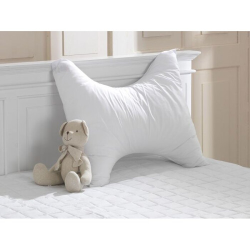 (Pillowcases, White) Butterfly Back and Neck Support Pillow & Pillowcases