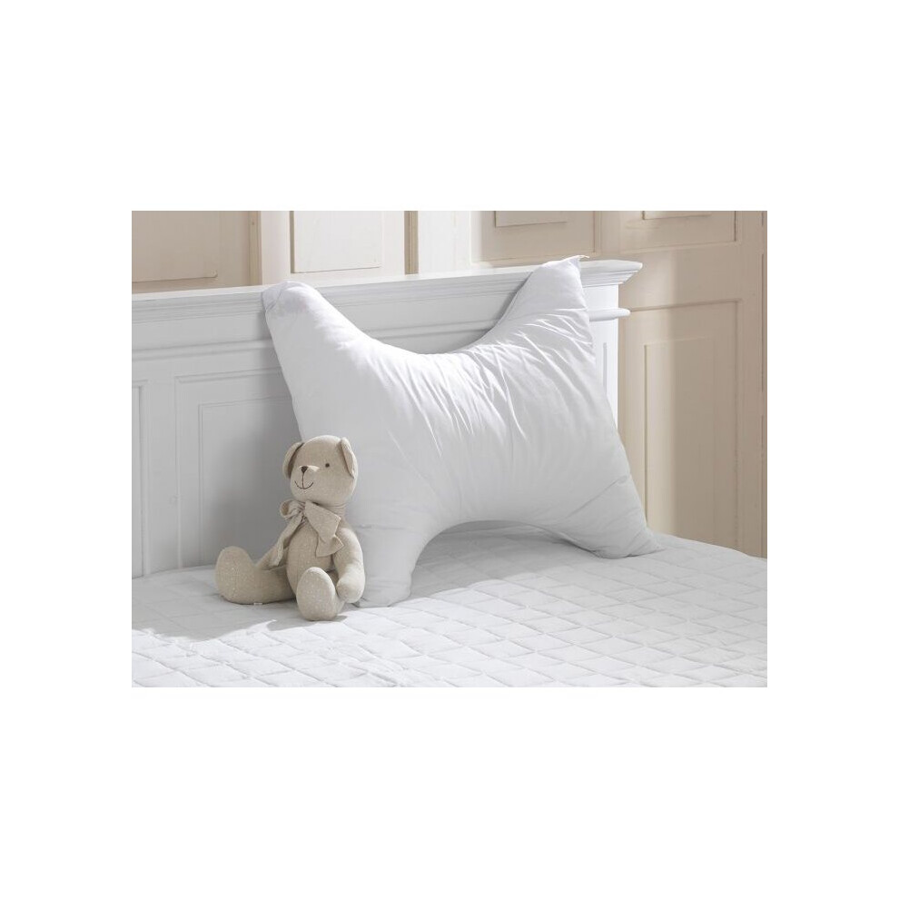 Lancashire Textiles (Pillowcases, ) Butterfly Back And Neck Support Pillow & Pillowcases White