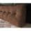 (Brown) Suede Triangular Wedge Headboard Cushion - King Size 1