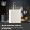 Tower Tower Cavaletto Towel Pole Kitchen Roll Holder Grey and Rose Gold 2