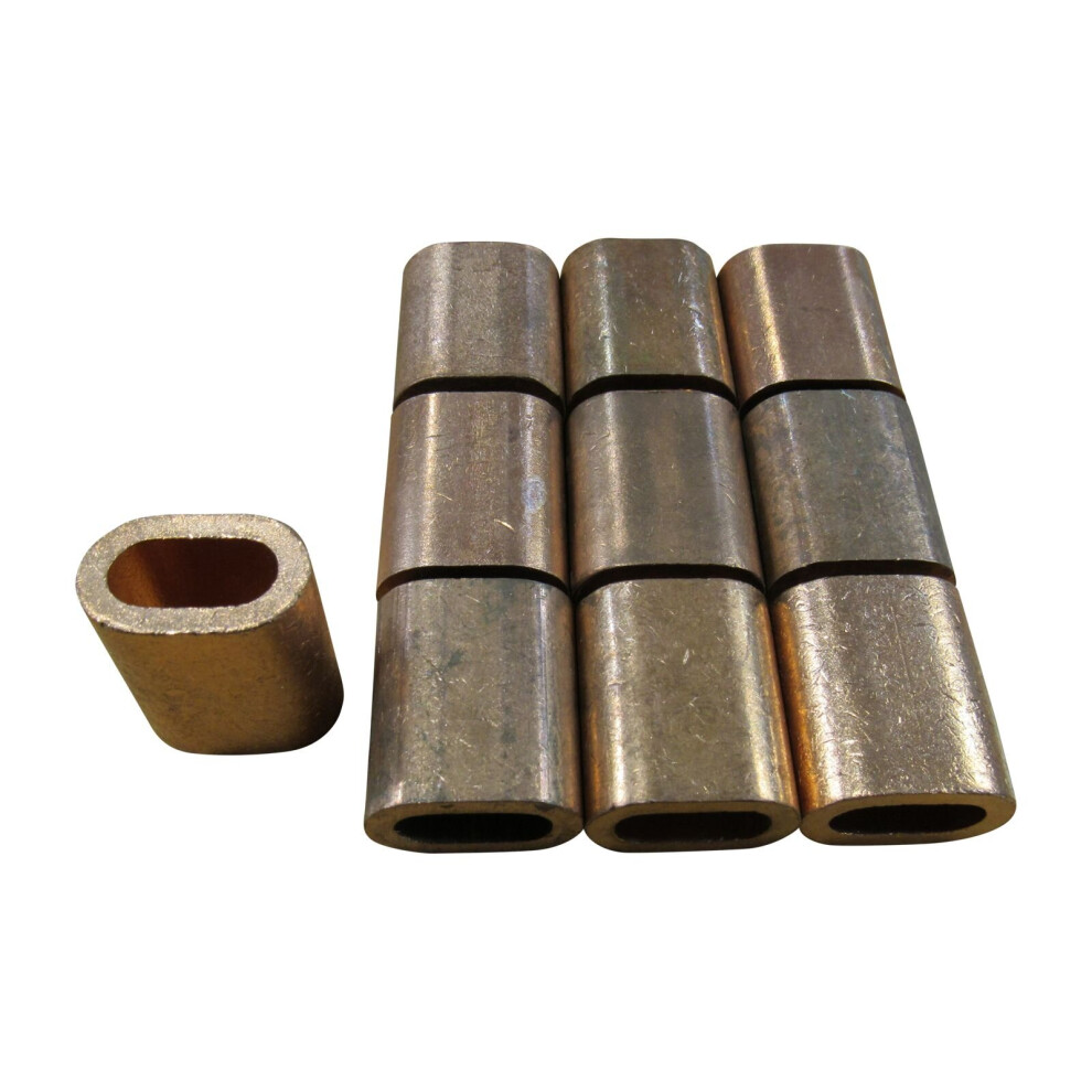 3Mm, Oval Section, Copper Ferrules / Sleeves For Stainless Wire Rope 600988521407