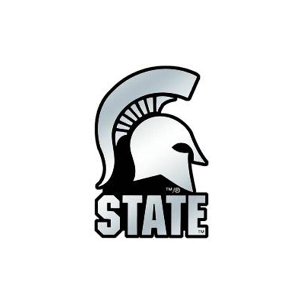 Michigan State Spartans Auto Emblem - Silver 657248413989