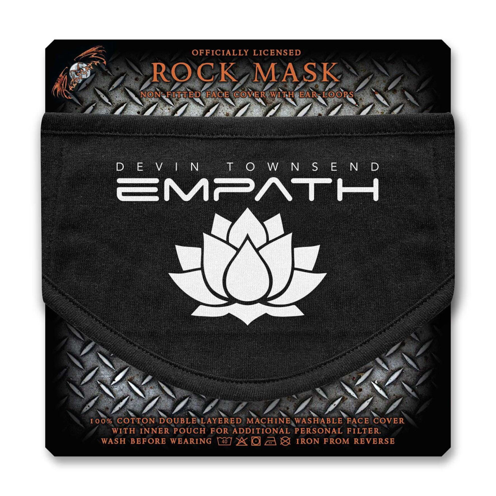Black Devin Townsend 'Empath' (Black) Face Mask