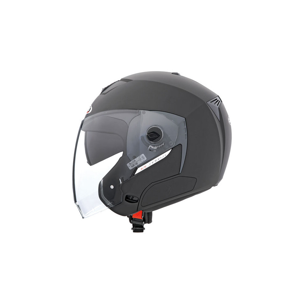 (S) Caberg Jet Sintesi Helmet Matt Double Visor Bluetooth-Ready Acu Approved Black 5032173474024