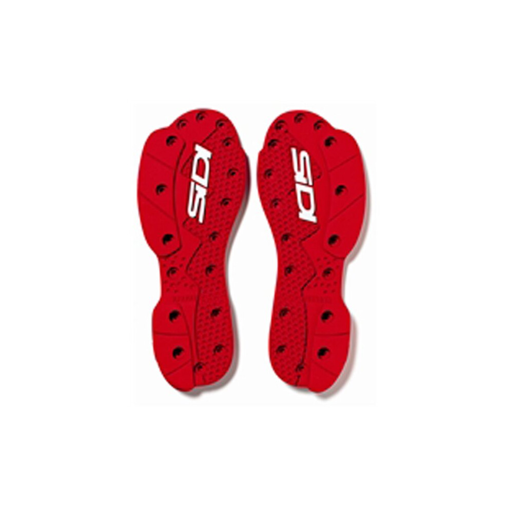 (Ec 47-48) Sidi Sms Supermoto Soles 45 46 Pair 46 Red 8017732049599