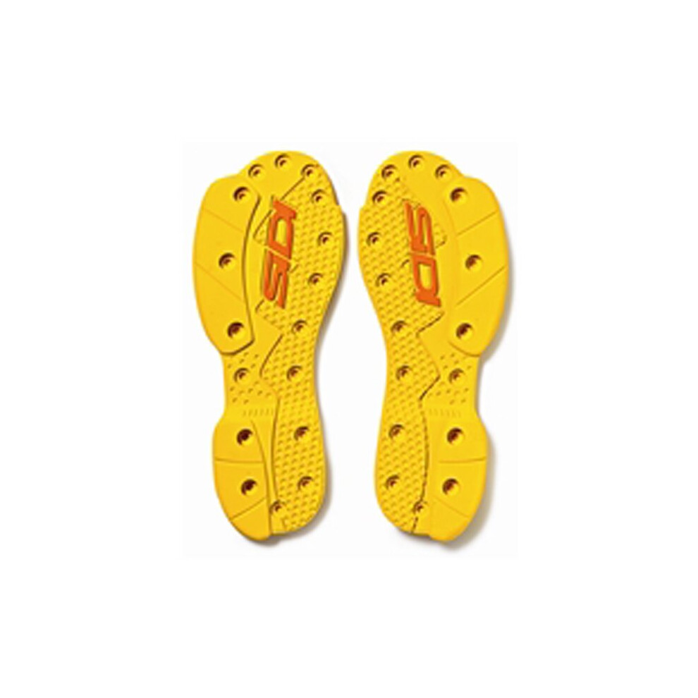 (Ec 47-48) Sidi Sms Supermoto Soles 45 46 Pair 46 Yellow 8017732049605