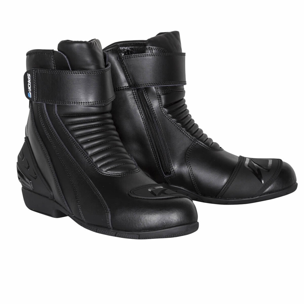 (9 Uk) Spada Icon Ce Wp Motorcycle Boots Black 5032173147362