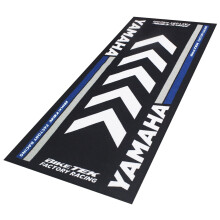 Biketek Series 4 Yamaha Garage Mat 190x80 cm - Oil/Water Resistant, Non-Slip Backing, FIM-Compliant - GRGMAT70