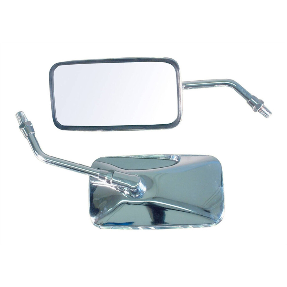 Bike It Custom Cruiser Right Hand Universal Motorcycle Mirror Chrome 10Mm Thread 5034862049728