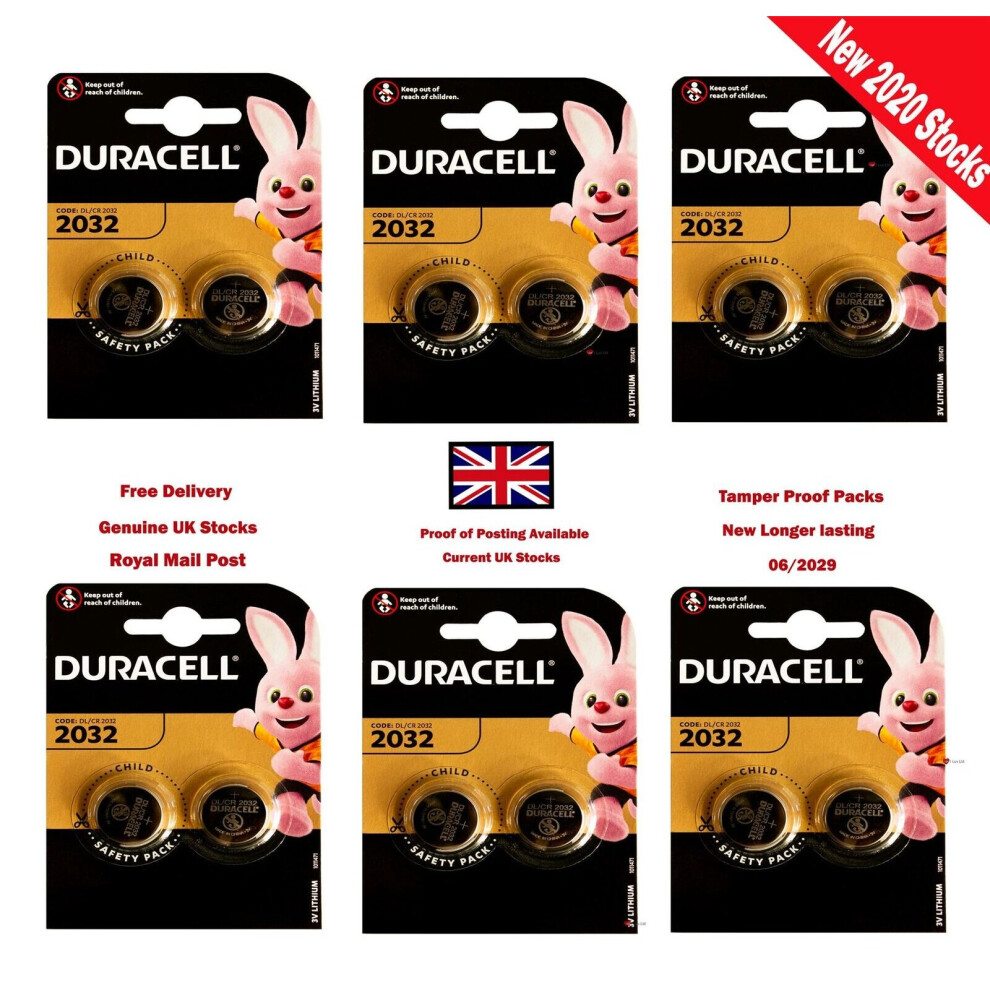 Duracell Coin Cell DL2032/CR/BR2032/CR2032 3V with Baby Secure Technology Pack of 12