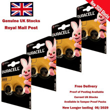 Duracell CR2032 3V Lithium Coin Battery 8-Pack with Baby Secure Technology (DL2032/BR2032)
