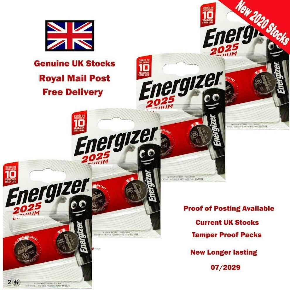 Energizer Cr2025 3V Lithium Coin Cell Battery Dl2025 With Baby Secure Technology Pack Of 8 5056323130127