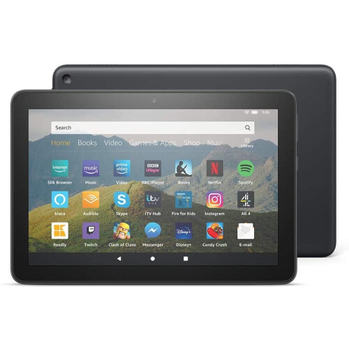 Refurbished Amazon (Black) Fire HD 8 Tablet - 8" HD display - 32 GB