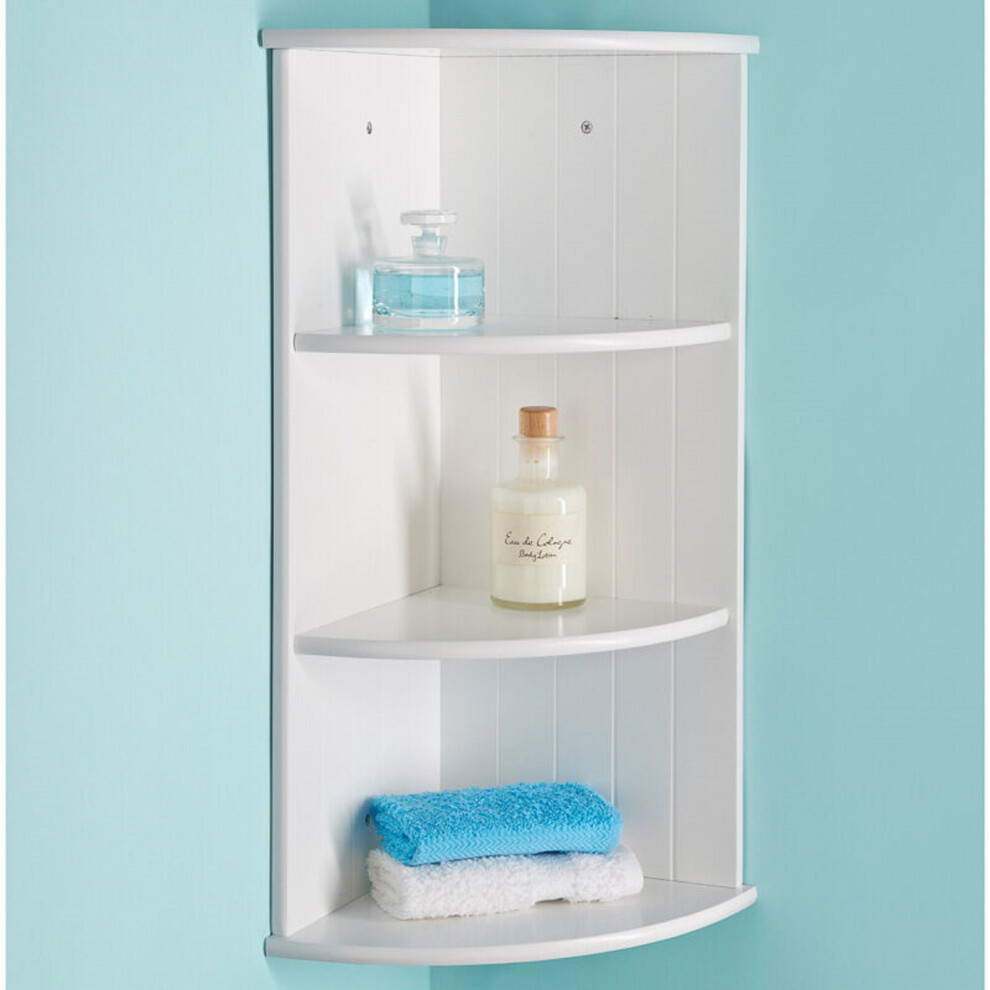 3 Tier Bathroom Wall Corner Shelf Storage Unit G-0064