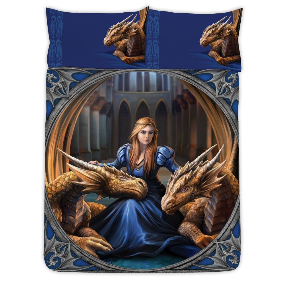 Anne Stokes Fierce Loyalty Dragon Double Duvet Cover Set
