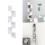 Living And Home (White) Floating Wall Corner Shelves Display Storage Rack 2