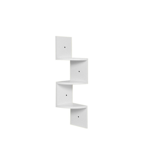 Living And Home (White) 3 Tiers Floating Wall Corner Shelf Display Storage Rack 2