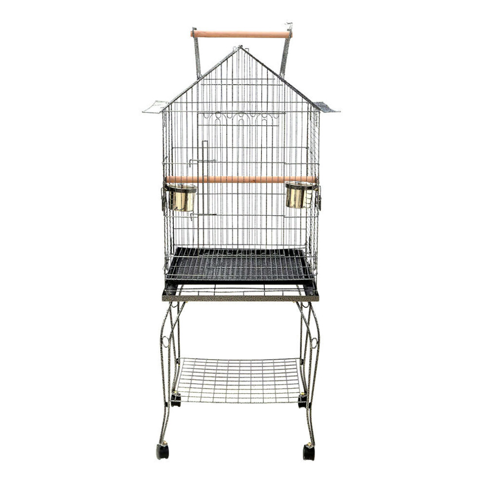 (#3) Large Metal Bird Cage for Budgie Parrot Canary Lovebird Cockatiel