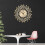 Living And Home (Gold) Large 3D Wall Clock Art Metal Diamond Silent Clock 1
