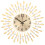 Living And Home (Gold) Large 3D Wall Clock Art Metal Diamond Silent Clock 3