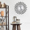 Living And Home (Black) Large 3D Wall Clock Art Metal Diamond Silent Clock 3