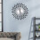 Living And Home (Black) Large 3D Wall Clock Art Metal Diamond Silent Clock 2