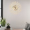 Living And Home (Gold) Large 3D Wall Clock Art Metal Diamond Silent Clock 2