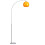 Living And Home (Orange, 145-220cm) Modern Arched Floor Lamp Reading Light Marble Base 6