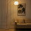 Living And Home (White, 145-220cm) Modern Arched Floor Lamp Reading Light Marble Base 2