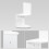 Living And Home (White) 2 Tiers Floating Wall Corner Shelf Display Storage Rack 3