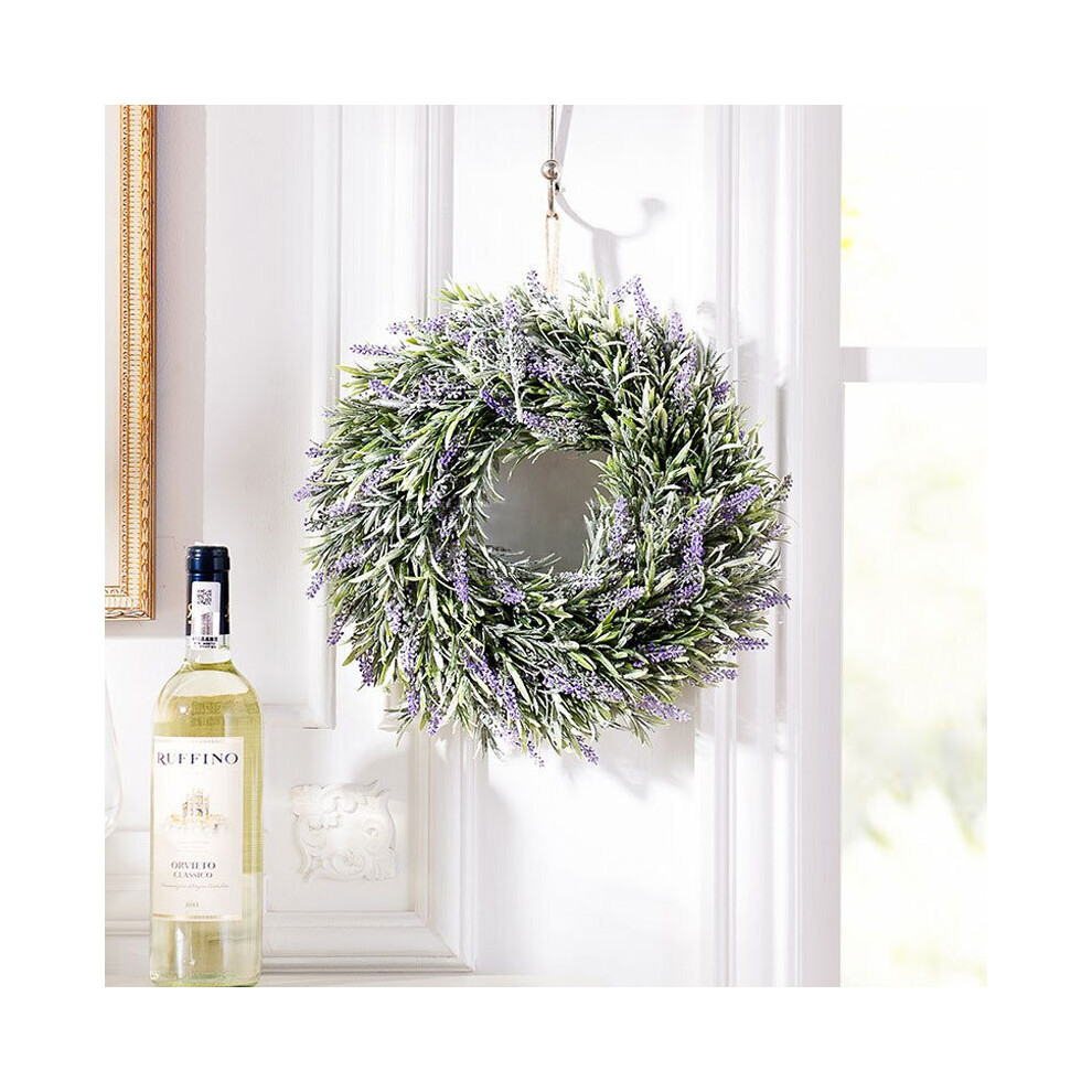 Living And Home () Hanging Wreath Artificial Flower Topiary Purple/Lavender