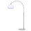 Living And Home (White, 130-180cm) Modern Arched Floor Lamp Reading Light Marble Base 5