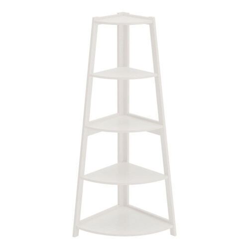 Living And Home (White #1) Ladder Corner Shelf 5 Tier Unit Bookshelf Plants Stand Display 2