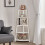 Living And Home (White #1) Ladder Corner Shelf 5 Tier Unit Bookshelf Plants Stand Display 1