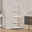 Living And Home (White #1) Ladder Corner Shelf 5 Tier Unit Bookshelf Plants Stand Display 2