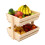 Living And Home (Natural, 2 Tiers) Vegetable Fruit Rack Kitchen Storage Stand Basket 4
