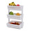 Living And Home (White, 3 Tiers) Vegetable Fruit Rack Kitchen Storage Stand Basket 4