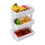 Living And Home (White, 3 Tiers) Vegetable Fruit Rack Kitchen Storage Stand Basket 3