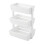 Living And Home (White, 3 Tiers) Vegetable Fruit Rack Kitchen Storage Stand Basket 5