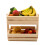 Living And Home (Natural, 2 Tiers) Vegetable Fruit Rack Kitchen Storage Stand Basket 3