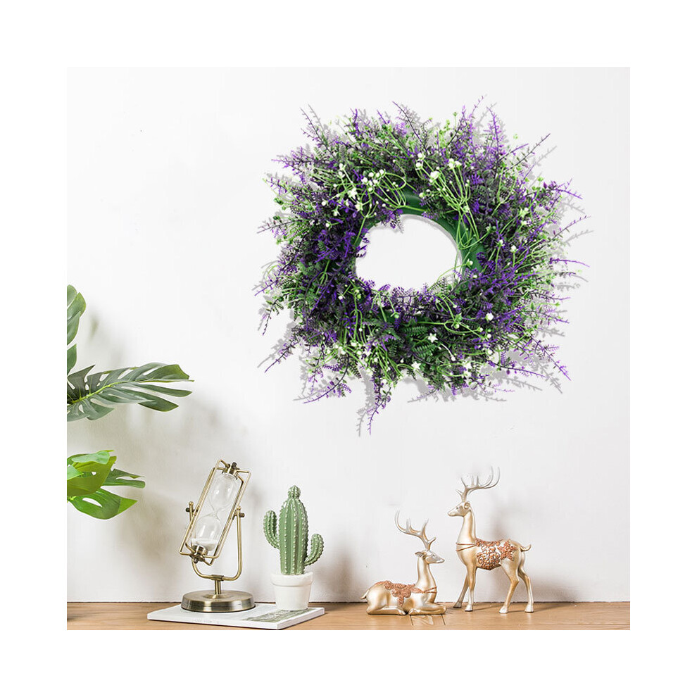 Large Door Wreath Artificial Lavender Flower Lush Topiary